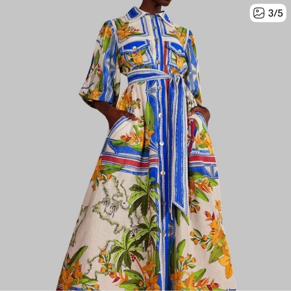 FARM Rio Tropical destination midi dress